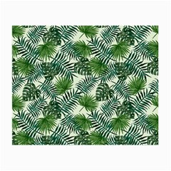 Leaves Tropical Wallpaper Foliage Small Glasses Cloth (2 Sides) by Vaneshart