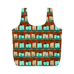 Bluegreen Pumpkins Full Print Recycle Bag (M) Front