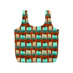 Bluegreen Pumpkins Full Print Recycle Bag (S) Front