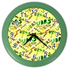 Ubrs Yellow Color Wall Clock by Rokinart