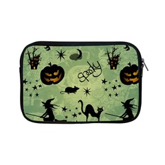 Funny Halloween Pattern With Witch, Cat And Pumpkin Apple Ipad Mini Zipper Cases by FantasyWorld7