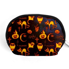 Funny Halloween Design Accessory Pouch (medium) by FantasyWorld7