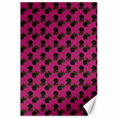 Black Rose Pink Canvas 20  X 30  by snowwhitegirl