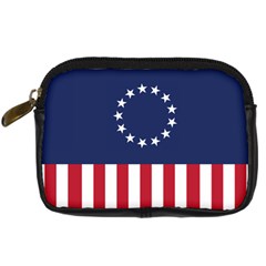 Betsy Ross Flag Usa America United States 1777 Thirteen Colonies Vertical Digital Camera Leather Case by snek