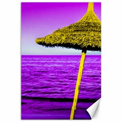 Pop Art Beach Umbrella Canvas 12  X 18  by essentialimage