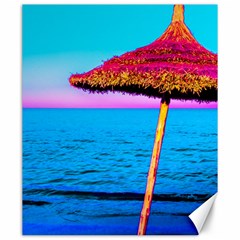 Pop Art Beach Umbrella  Canvas 20  X 24  by essentialimage