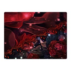 Beautiful Red Roses Double Sided Flano Blanket (mini)  by FantasyWorld7