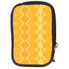 Pattern Yellow Compact Camera Leather Case by HermanTelo