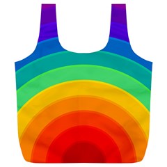 Rainbow Background Colorful Full Print Recycle Bag (xl) by HermanTelo