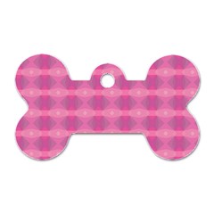 Pink Dog Tag Bone (one Side) by HermanTelo