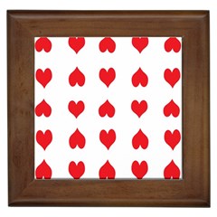 Heart Red Love Valentines Day Framed Tile by HermanTelo