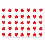 Heart Red Love Valentines Day Large Doormat  30 x20  Door Mat