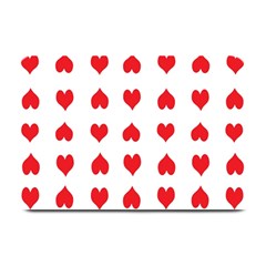 Heart Red Love Valentines Day Plate Mats by HermanTelo