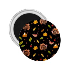 Thanksgiving Turkey Pattern 2 25  Magnets by Valentinaart