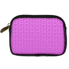 Background Polka Pink Digital Camera Leather Case by HermanTelo