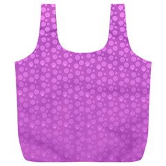 Background Polka Pink Full Print Recycle Bag (xxl) by HermanTelo