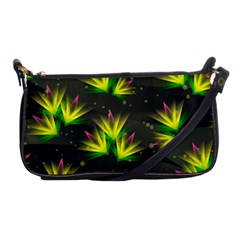 Floral Abstract Lines Shoulder Clutch Bag by HermanTelo