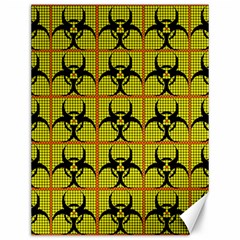 Biohazard Sign Canvas 12  X 16  by ArtworkByPatrick