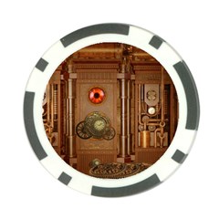 Steampunk Design Poker Chip Card Guard by FantasyWorld7