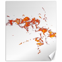 Can Walk On Fire, White Background Canvas 8  X 10  by picsaspassion