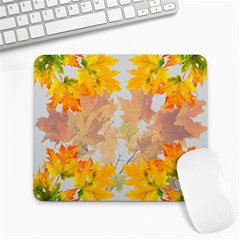 Autumn Maple Leaves, Floral Art Large Mousepads by picsaspassion