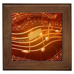 Music Notes Sound Musical Love Framed Tile by HermanTelo