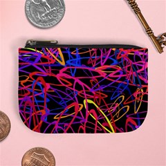 Abstrait Neon Colors Mini Coin Purse by kcreatif