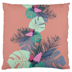 Leaves Large Cushion Case (one Side) by Sobalvarro