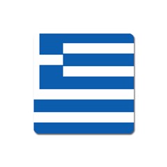 Greece Flag Greek Flag Square Magnet by FlagGallery