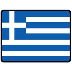 Greece Flag Greek Flag Fleece Blanket (large)  by FlagGallery