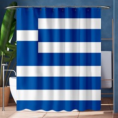 Greece Flag Greek Flag Shower Curtain 60  X 72  (medium)  by FlagGallery