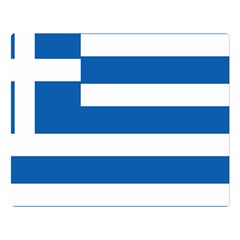 Greece Flag Greek Flag Double Sided Flano Blanket (large)  by FlagGallery