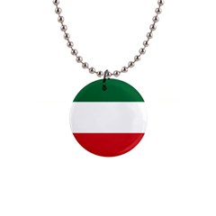 Flag Patriote Quebec Patriot Red Green White Modern French Canadian Separatism Black Background 1  Button Necklace by Quebec