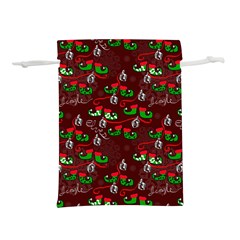 Elves Jingle Lightweight Drawstring Pouch (l) by bloomingvinedesign