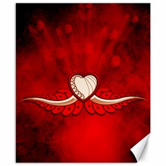 Love, Wonderful Elegant Heart Canvas 8  X 10  by FantasyWorld7