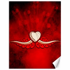 Love, Wonderful Elegant Heart Canvas 12  X 16  by FantasyWorld7