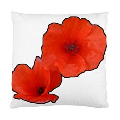 Coquelicots Fleurs Standard Cushion Case (one Side) by kcreatif