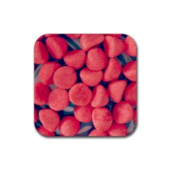 Fraise Bonbons Rubber Coaster (square)  by kcreatif