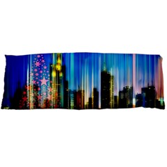 Skyline Frankfurt Christmas Star Body Pillow Case Dakimakura (two Sides) by Wegoenart