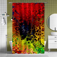 Color Abstract Colorful Art Shower Curtain 48  X 72  (small)  by Wegoenart