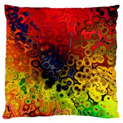 Color Abstract Colorful Art Large Flano Cushion Case (one Side) by Wegoenart