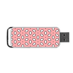 Pink Background Texture Portable Usb Flash (two Sides) by Mariart