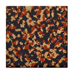 Aged Red, White, And Blue Camo Tile Coaster by McCallaCoultureArmyShop