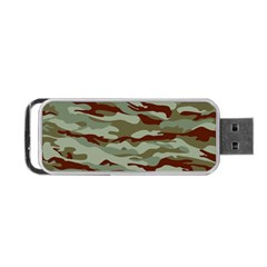 Brown And Green Camo Portable Usb Flash (one Side) by McCallaCoultureArmyShop