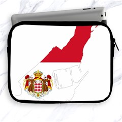 Monaco Country Europe Flag Borders Apple Ipad 2/3/4 Zipper Cases by Sapixe