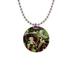 Salad Lettuce Vegetable 1  Button Necklace by Sapixe