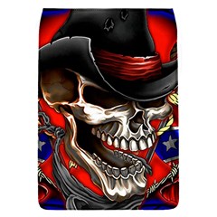 Confederate Flag Usa America United States Csa Civil War Rebel Dixie Military Poster Skull Removable Flap Cover (s) by Sapixe