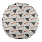 Slam Dunk Baskelball Baskets Large 18  Premium Round Cushions Front