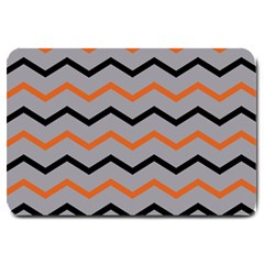 Basketball Thin Chevron Large Doormat  by mccallacoulturesports