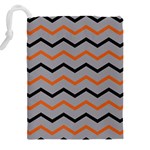 Basketball Thin Chevron Drawstring Pouch (4XL) Back